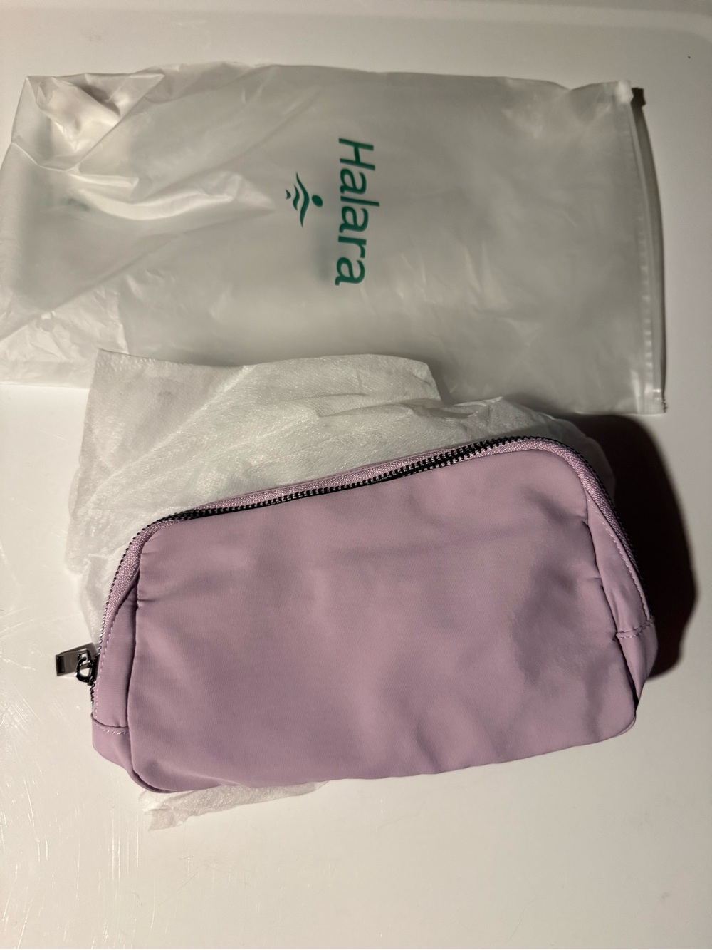 HALARA Lavender Zip Cosmetic Pouch